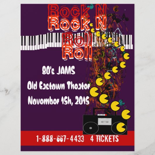 Rock N Roll Flyer 80s Jam (Voorkant)
