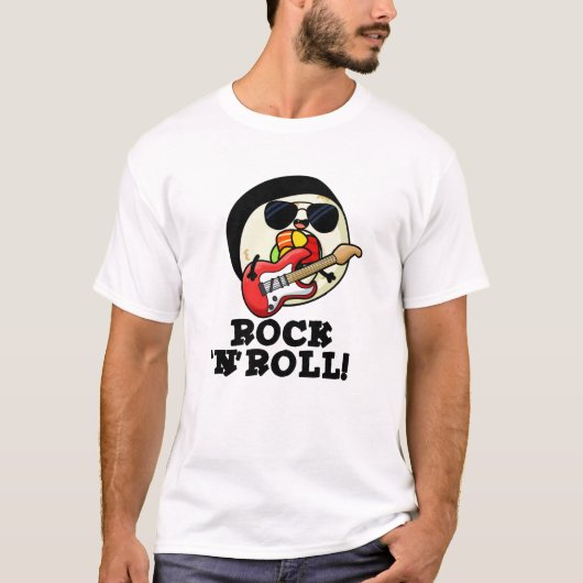 Rock n Roll Funny Sushi Roll Pun T-shirt (Voorkant)