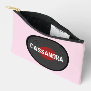 Rock N Roll gepersonaliseerde ronde vinylplaat Etui