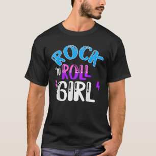 Rock N Roll Girl Muziekliefhebber Halloween Verjaa T-shirt