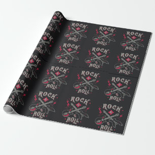 Rock n Roll Gitaar  Cadeaupapier