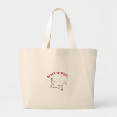 Rock 'N' Roll Grote Tote Bag (Voorkant)