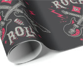 Rock n Roll Guitar Cadeaupapier (Rol Hoek)