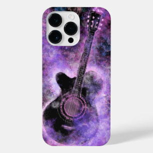 Rock n Roll Guitar Paars I Love Music iPhone 14 Pro Max Hoesje