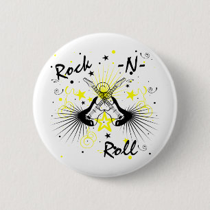 Rock n Roll Guitars Ronde Button 5,7 Cm