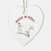 Rock 'N' Roll Keramisch Ornament (Links)