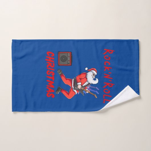 Rock-N-Roll Kerstmis Handdoek (Handdoek)