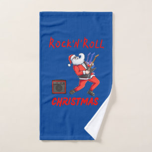 Rock-N-Roll Kerstmis Handdoek