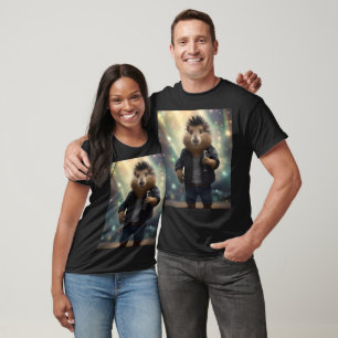 "Rock 'n' Roll Knaagdier: De Mohawk Capybara Rocks T-shirt