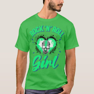Rock n Roll Meisje Muziek Dansend Concert Festival T-shirt