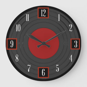 Rock N Roll met Numerals Grote Klok