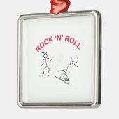 Rock 'N' Roll Metalen Ornament (Links)