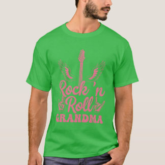 Rock n Roll Oma Rock Band Gitaar Muziek cadeau T-shirt