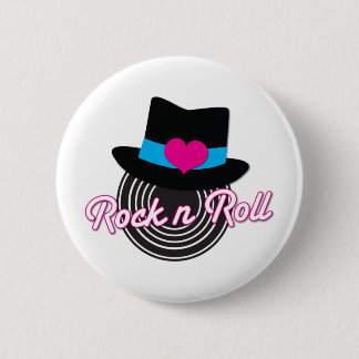 Rock n Roll pet Ronde Button 5,7 Cm