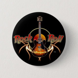 Rock n Roll Pin Ronde Button 5,7 Cm