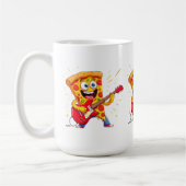 **Rock ’n’ Roll Pizza – Funny Guitar-Playing Slice Koffiemok (Links)