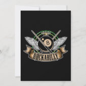 Rock n Roll Pool Billiards 8 Ball Rockabilly Kaart (Voorkant)