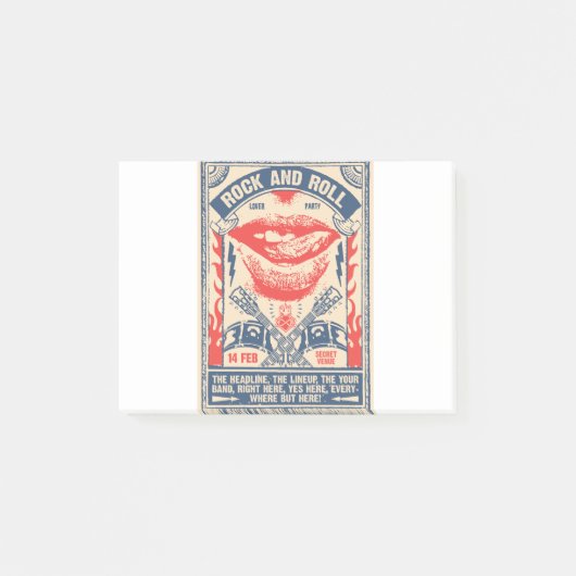 rock n roll post-it® notes (Voorkant)
