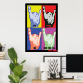 Rock N Roll Poster (Thuiskantoor)