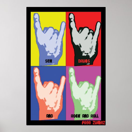 Rock N Roll Poster (Voorkant)