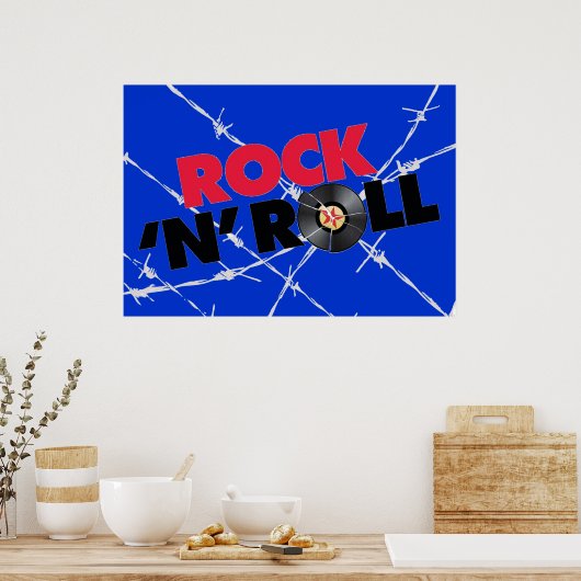 Rock N Roll Poster (Keuken)