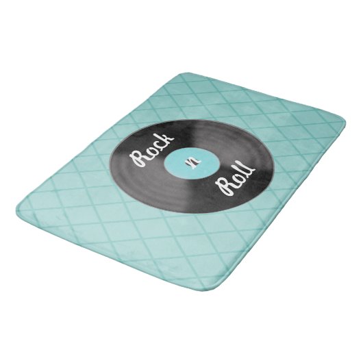Rock n Roll Record Bad Mat Rug (Gekanteld)