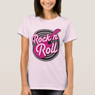 Rock N Roll rockabilable-plattegrond T-shirt