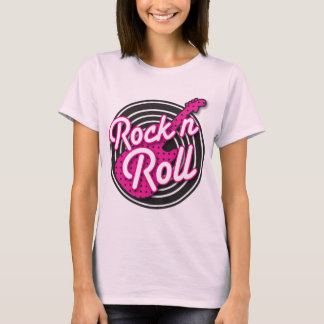 Rock N Roll rockabilable-plattegrond T-shirt
