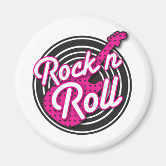 Rock N Roll rockabilly recordontwerp Magneet