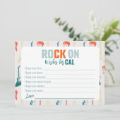 Rock n Roll Rockstar souhaite la carte d'anniversa (Debout devant)