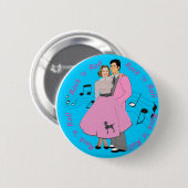 Rock ' n Roll Ronde Button 5,7 Cm (Voorkant /achterkant)