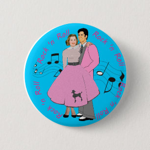 Rock ' n Roll Ronde Button 5,7 Cm