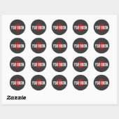 Rock N Roll Ronde Sticker (Vel)