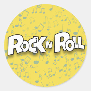 Rock N Roll Ronde Sticker