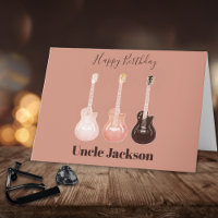 Rock n Roll Rustic Guitars Personaliseert oom