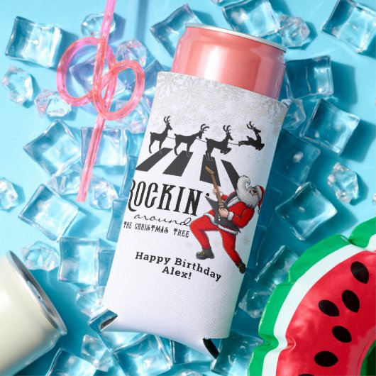 Rock N Roll Santa Rockin' Verjaardag Kerstfeest (Insitu Zomer)