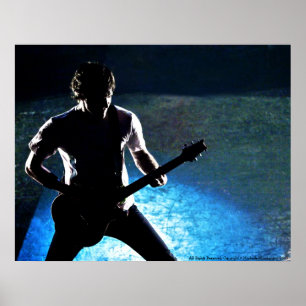ROCK N ROLL SILHOUETTE POSTER #2. rots aan!
