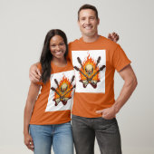 "Rock 'n' Roll Skull & Gitaar T-Shirt - Symbool va (Unisex)