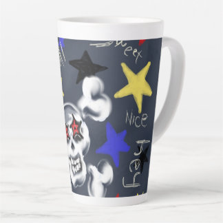Rock-N-Roll Skull Latte Mok 1 van 2