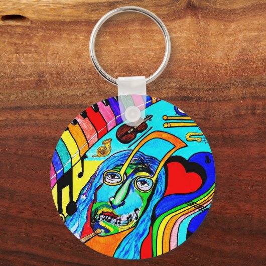 Rock n Roll Sleutelhanger (Voorkant)