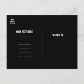 Rock N Roll Star Grunge Party Event Carte postale (Dos)