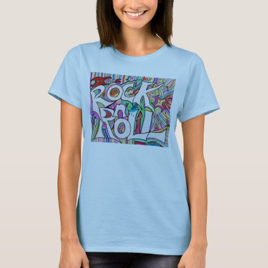 rock n roll t-shirt (Voorkant)