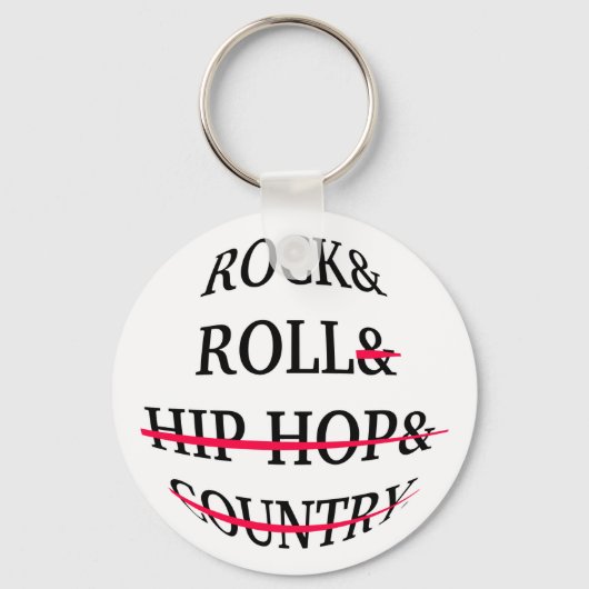 Rock-'n-roll tekst sleutelhanger (Voorkant)