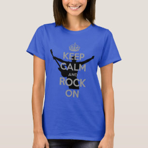 Rock n Roll Thema Blijf Kalmaan Rock On T-shirt