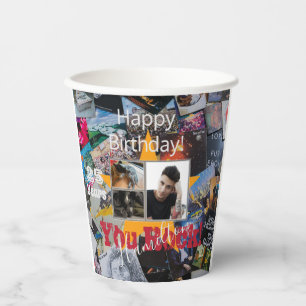 Rock-N-Roll Theme Birthday Paper Cups - HAMbWG Papieren Bekers