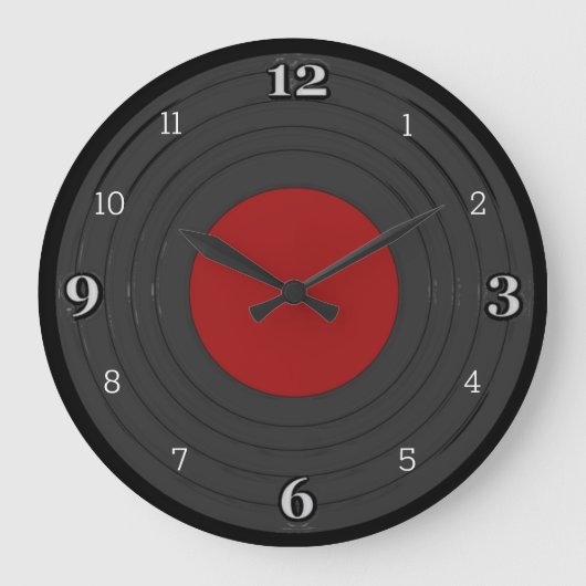 Rock N Roll Vinyl Record Grote Klok (Voorkant)