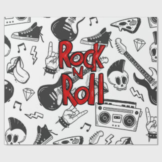 Rock N Roll Voor Altijd Cadeaupapier