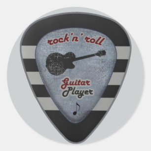 rock ' n roll voor altijd ronde sticker