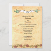 Rock n Roll Wedding (Rozen) Kaart (Achterkant)