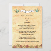 Rock 'n' Roll Wedding (Rozen) Kaart (Achterkant)